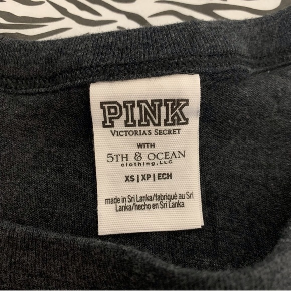 PINK Victoria’s Secret V- Neck Muscle Tee Paw Power Clemson University Tigers XS - Picture 14 of 15